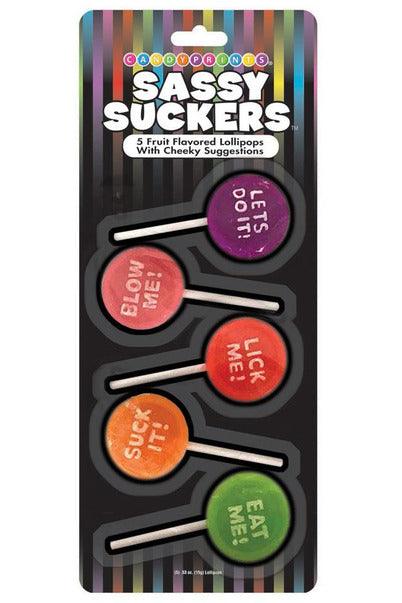 Sassy Sucker 5 Fruit Flavored Lollipops - My Sex Toy Hub