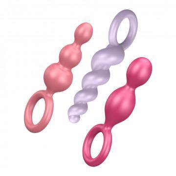 Satisfyer Booty Call 3 Piece Set - Multi Colored - My Sex Toy Hub