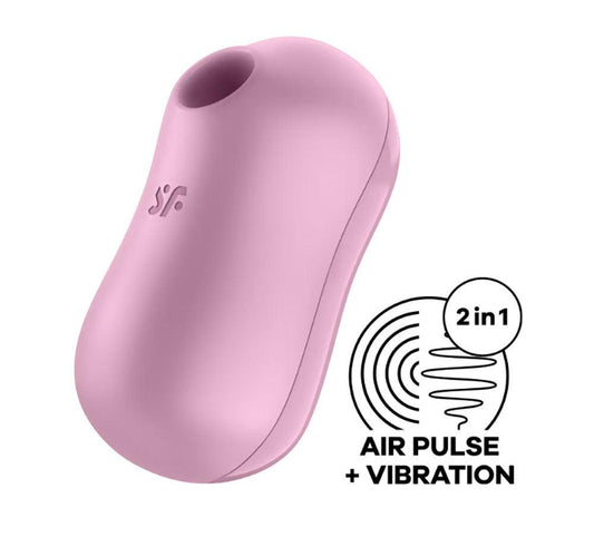 Satisfyer Cotton Candy - Air Pulse Stimulator Plus Vibrator - Lilac - My Sex Toy Hub