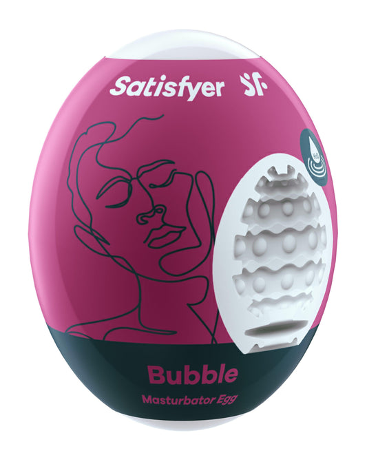 Satisfyer Masturbator Egg - Bubble - Violet - My Sex Toy Hub