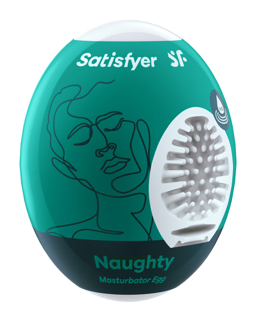 Satisfyer Masturbator Egg - Naughty - Dark Green - My Sex Toy Hub