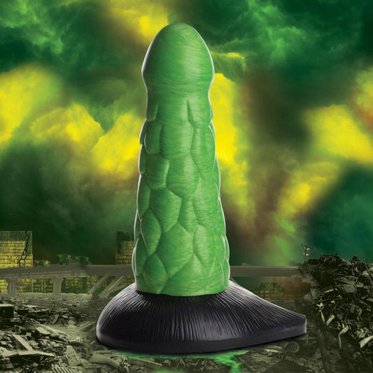 Scaly Reptile Alien Thick Silicone Dildo - My Sex Toy Hub