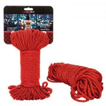 Scandal BDSM Rope 98.5ft/ 30m - Red - My Sex Toy Hub