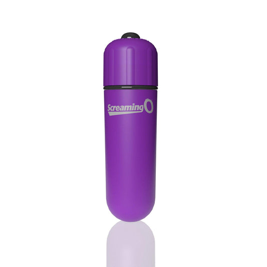 Screaming O 4b - Bullet - Super Powered One Touch Vibrating Bullet - Grape - My Sex Toy Hub