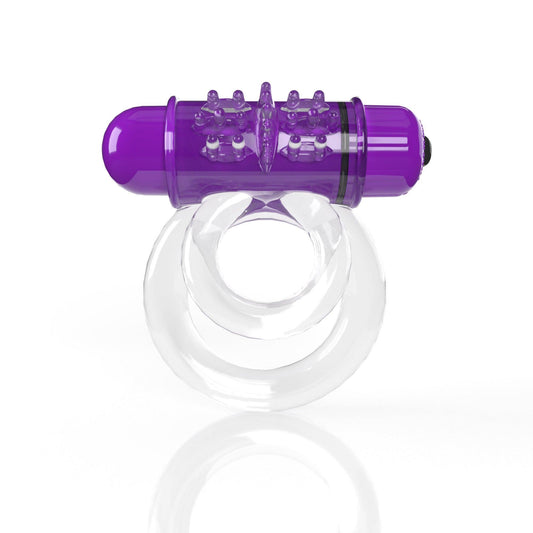 Screaming O 4t - Double O 6 Super Powered Vibrating Double Ring - Grape - My Sex Toy Hub