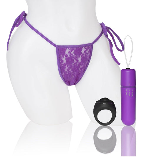Screaming O 4t - Vibrating Panty Set With Remote Control Ring - Grape - My Sex Toy Hub
