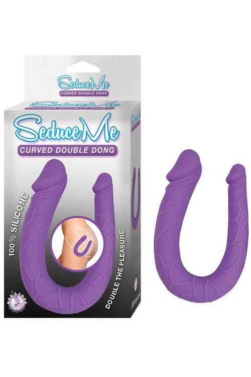 Seduce Me Curved Double Dong - Purple - My Sex Toy Hub