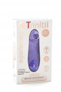 Sensuelle Trinitii 3 in 1 Vibrator - Ultra Violet - My Sex Toy Hub
