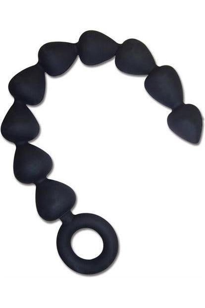 Sex and Mischief Silicone Anal Beads - Black - My Sex Toy Hub