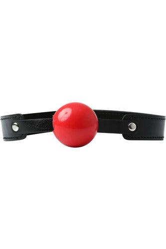 Sex and Mischief Solid Ball Gag - Red - My Sex Toy Hub