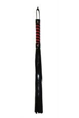 Sex and Mischief Stripe Flogger - Red and Black - My Sex Toy Hub
