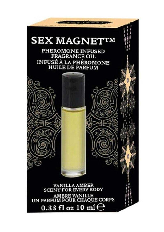 Sex Magnet Pheromone Roll on - Vanilla Amber 0.33 Oz - My Sex Toy Hub