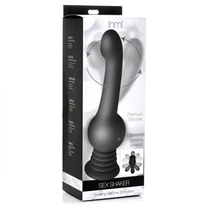 Sex Shaker Shaking Silicone Stimulator - Black - My Sex Toy Hub