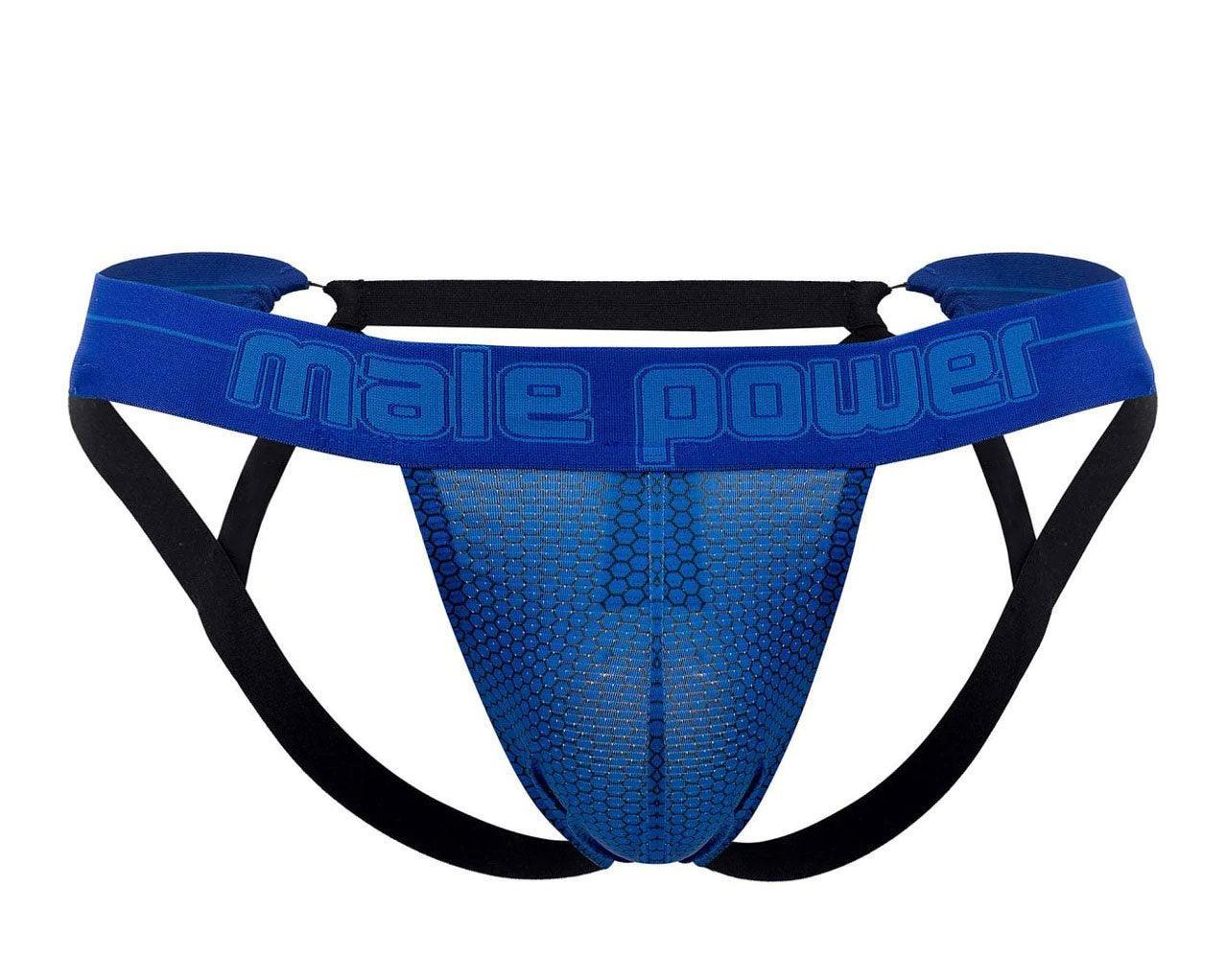 Sexagon Strappy Ring Jock - Large/x-Large - Royal - My Sex Toy Hub