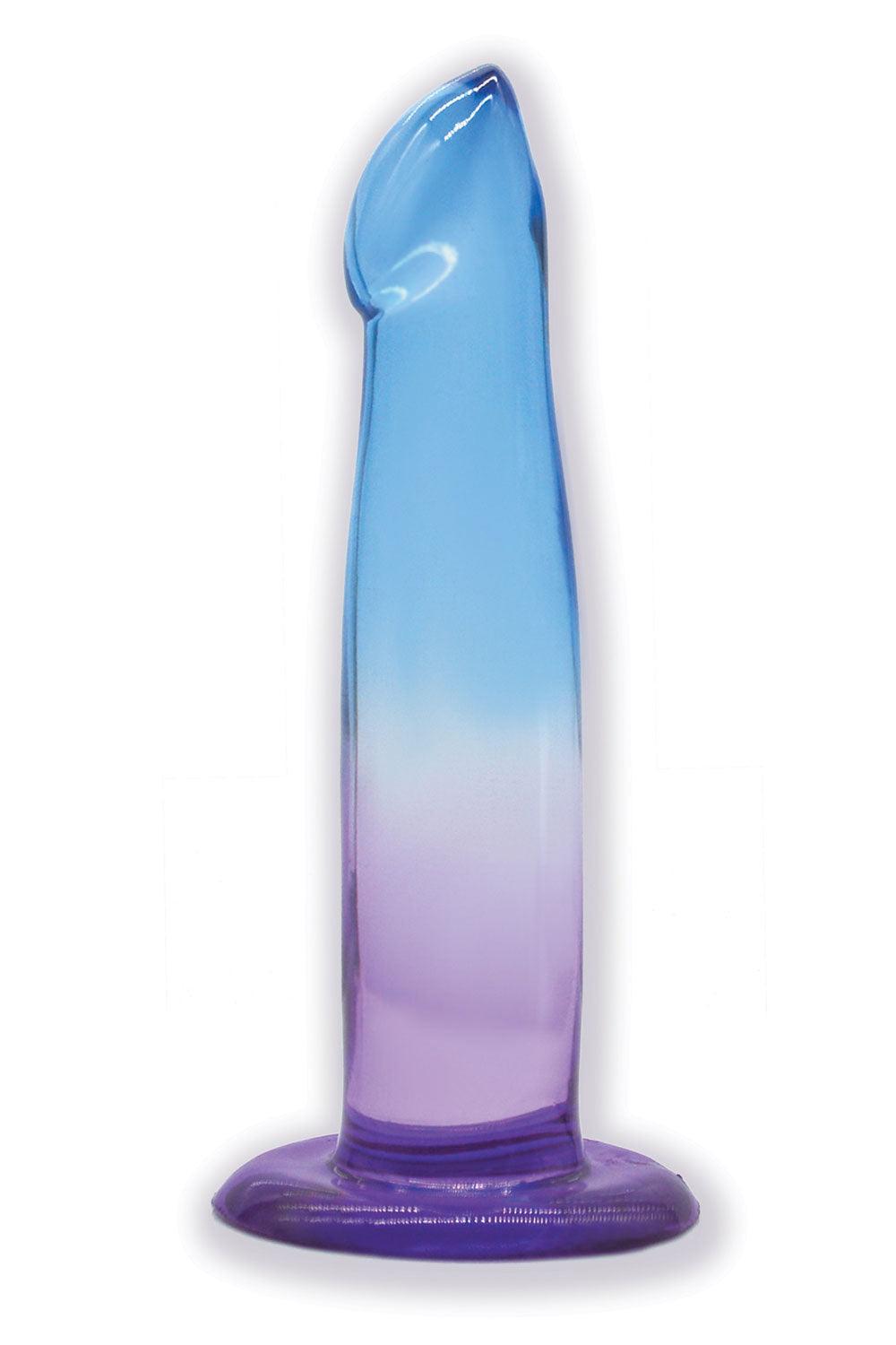 Shades, 6.25" G-Spot Jelly Tpr Gradient Dong - Blue and Purple - My Sex Toy Hub