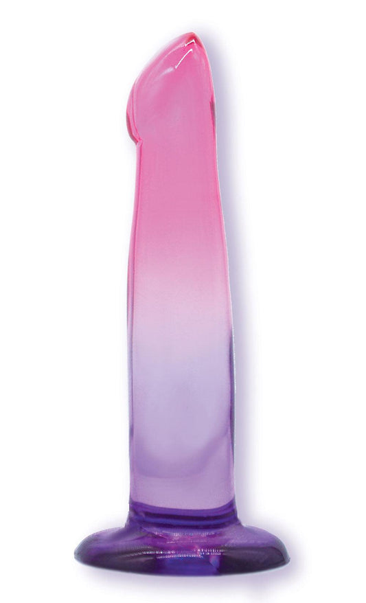 Shades, 6.25" G-Spot Jelly Tpr Gradient Dong - Pink and Purple - My Sex Toy Hub