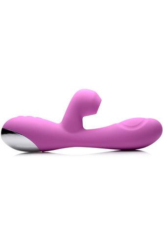 Shegasm 5 Star 10x Silicone Suction & Pulsing Rabbit - Pink - My Sex Toy Hub