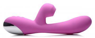 Shegasm 5 Star 7x Suction Come- Hither Silicone Rabbit - Pink - My Sex Toy Hub