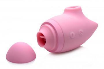 Shegasm Kitty Licker 5x Triple Clit Stimulator - Pink - My Sex Toy Hub