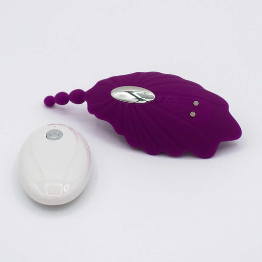Shell Yeah! Remote Controlled Wearable Panty Vibrator - Purple - My Sex Toy Hub