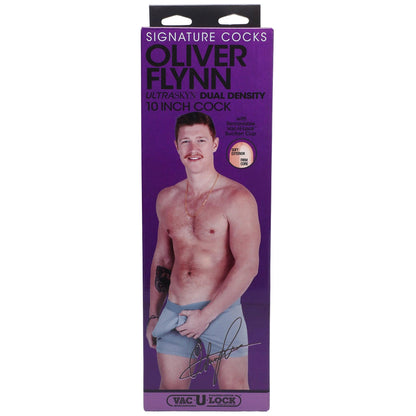 Signature Cocks Oliver Flynn Ultraskyn Dual Density 10 Inch Cock - Vanilla - My Sex Toy Hub