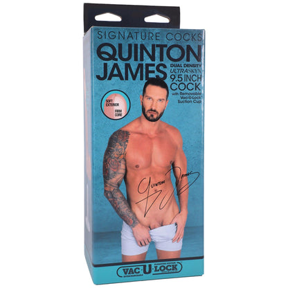 Signature Cocks - Quinton James - 9.5 Inch Ultraskyn Cock With Removable Vac-U-Lock Suction Cup - My Sex Toy Hub
