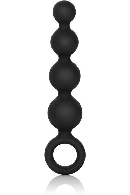 Silicone Booty Beads - Black - My Sex Toy Hub