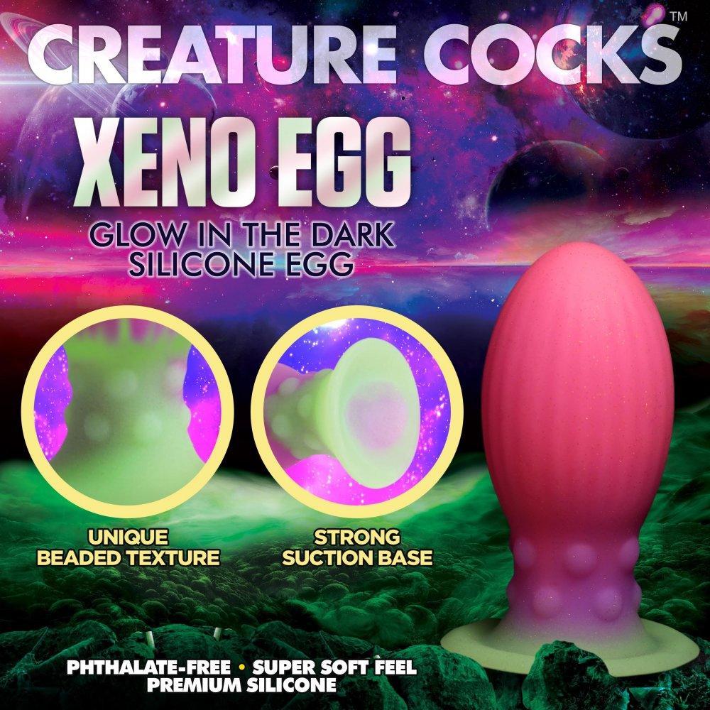Silicone Monster Egg Glow in the Dark - Large - My Sex Toy Hub