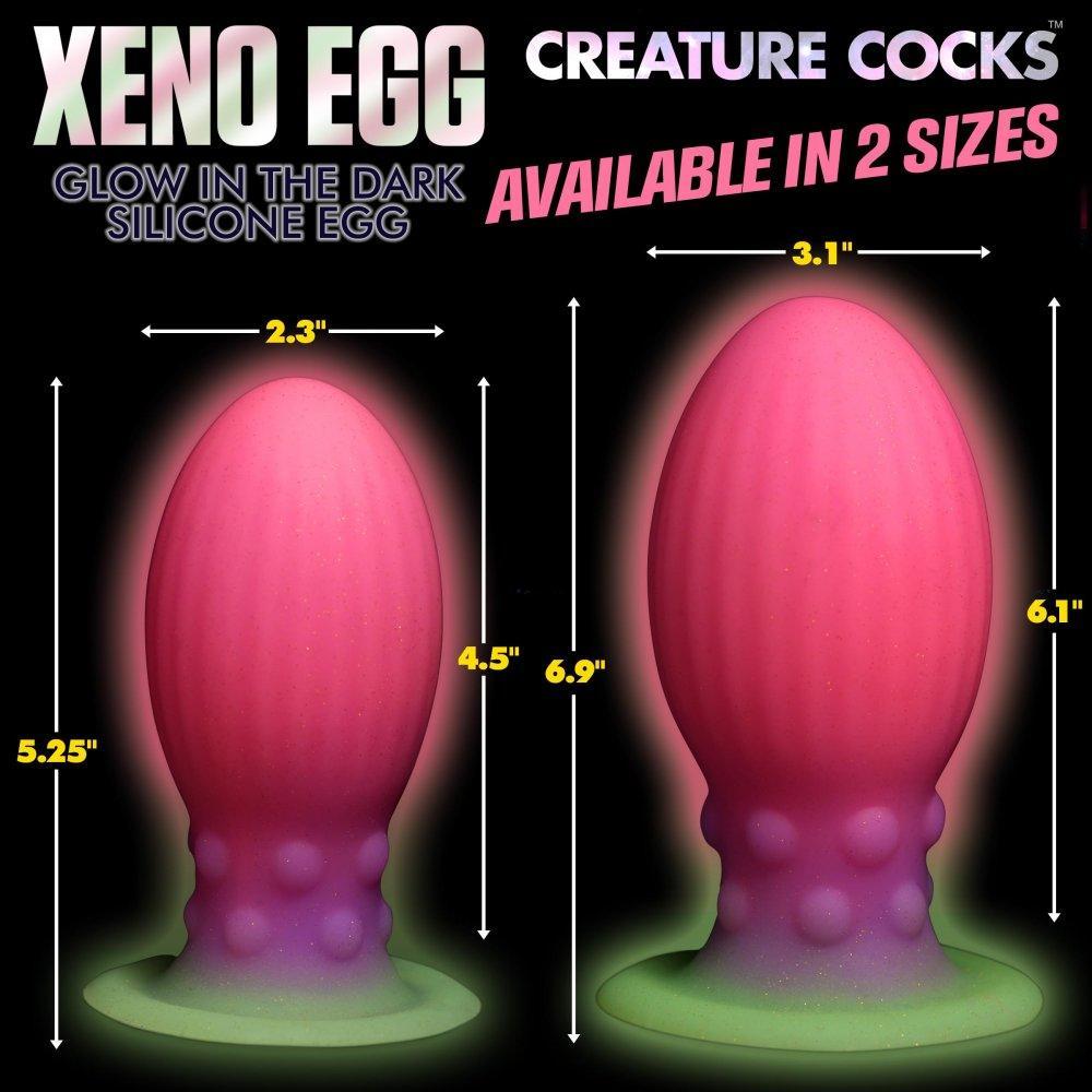 Silicone Monster Egg Glow in the Dark - Large - My Sex Toy Hub