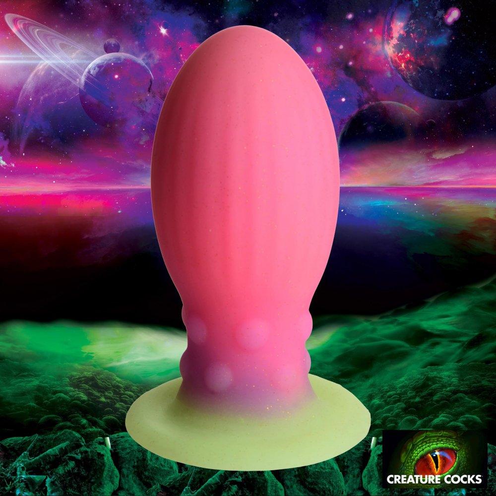 Silicone Monster Egg Glow in the Dark - X-Large - My Sex Toy Hub