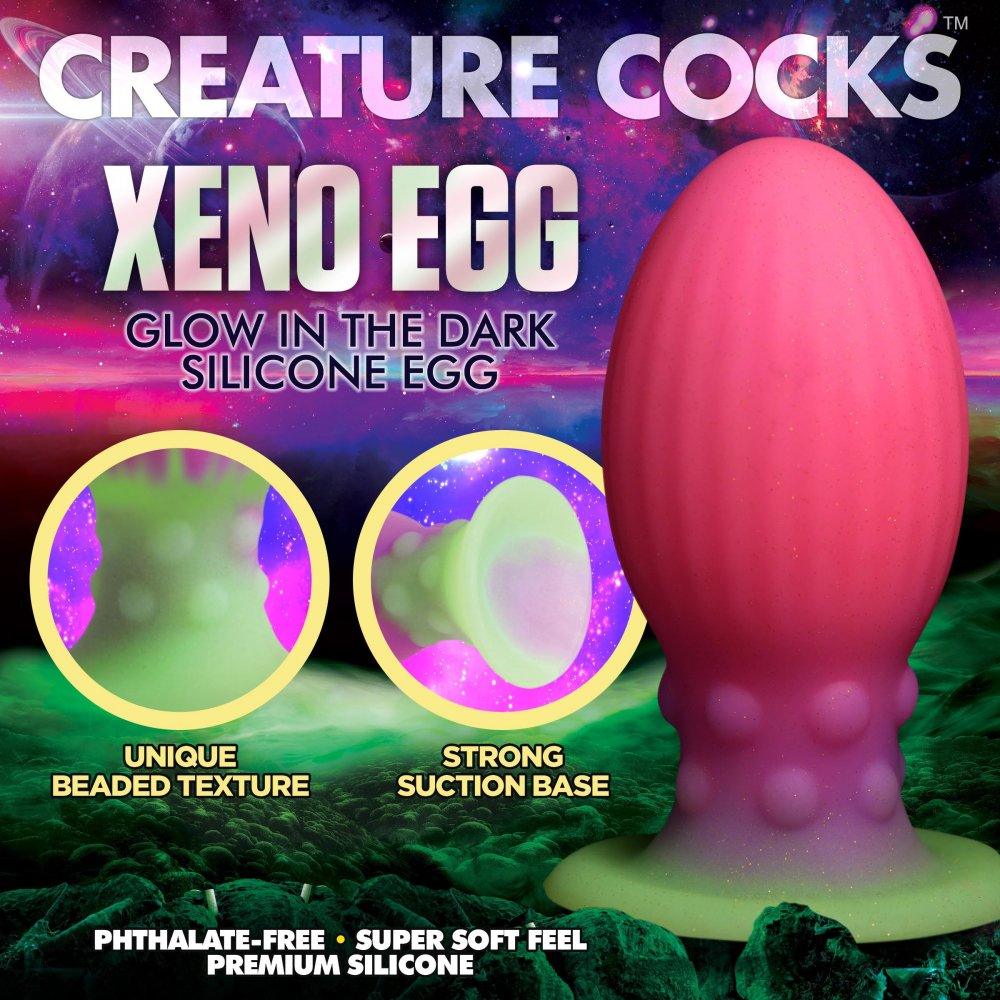 Silicone Monster Egg Glow in the Dark - X-Large - My Sex Toy Hub