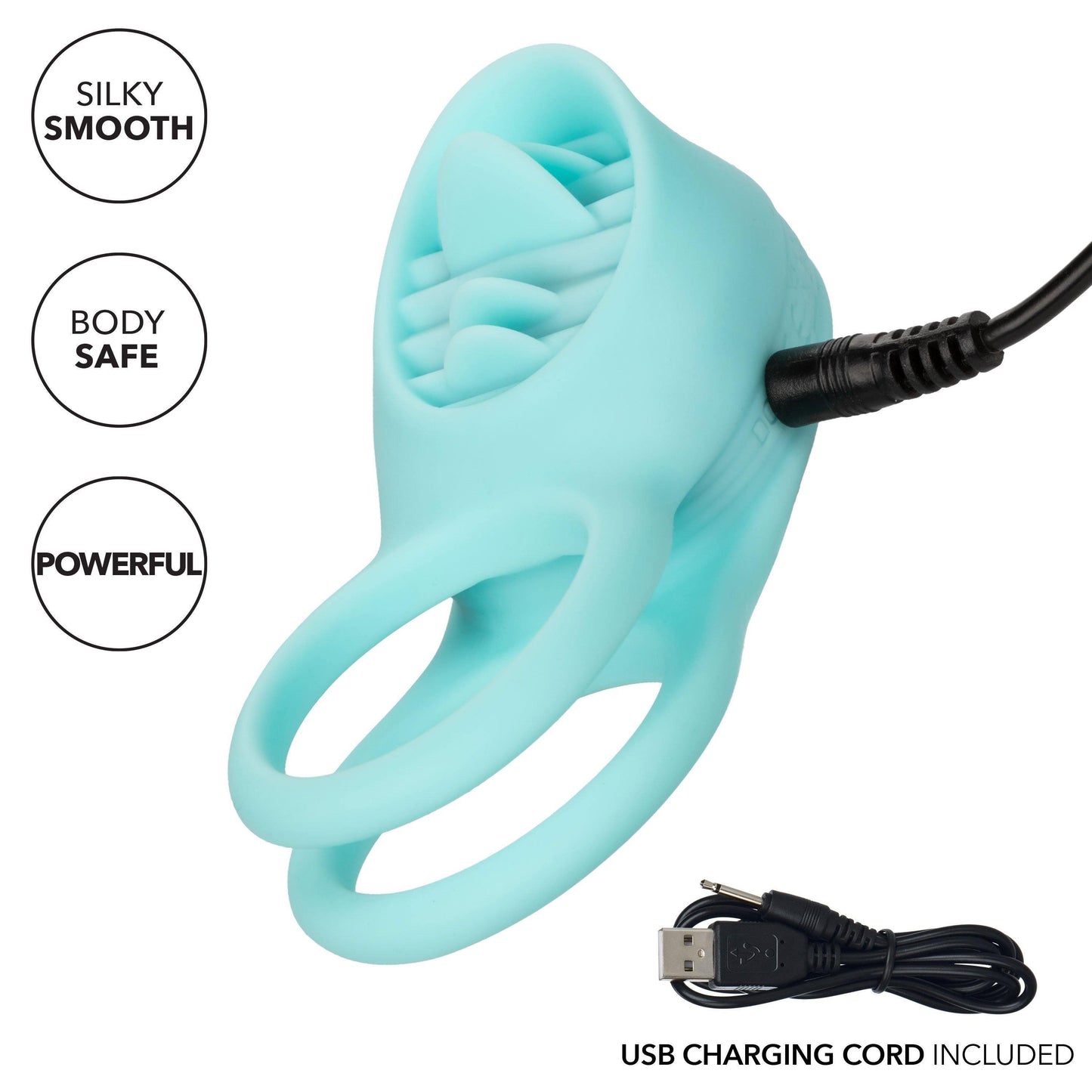 Silicone Rechargeable French Kiss Enhancer - My Sex Toy Hub