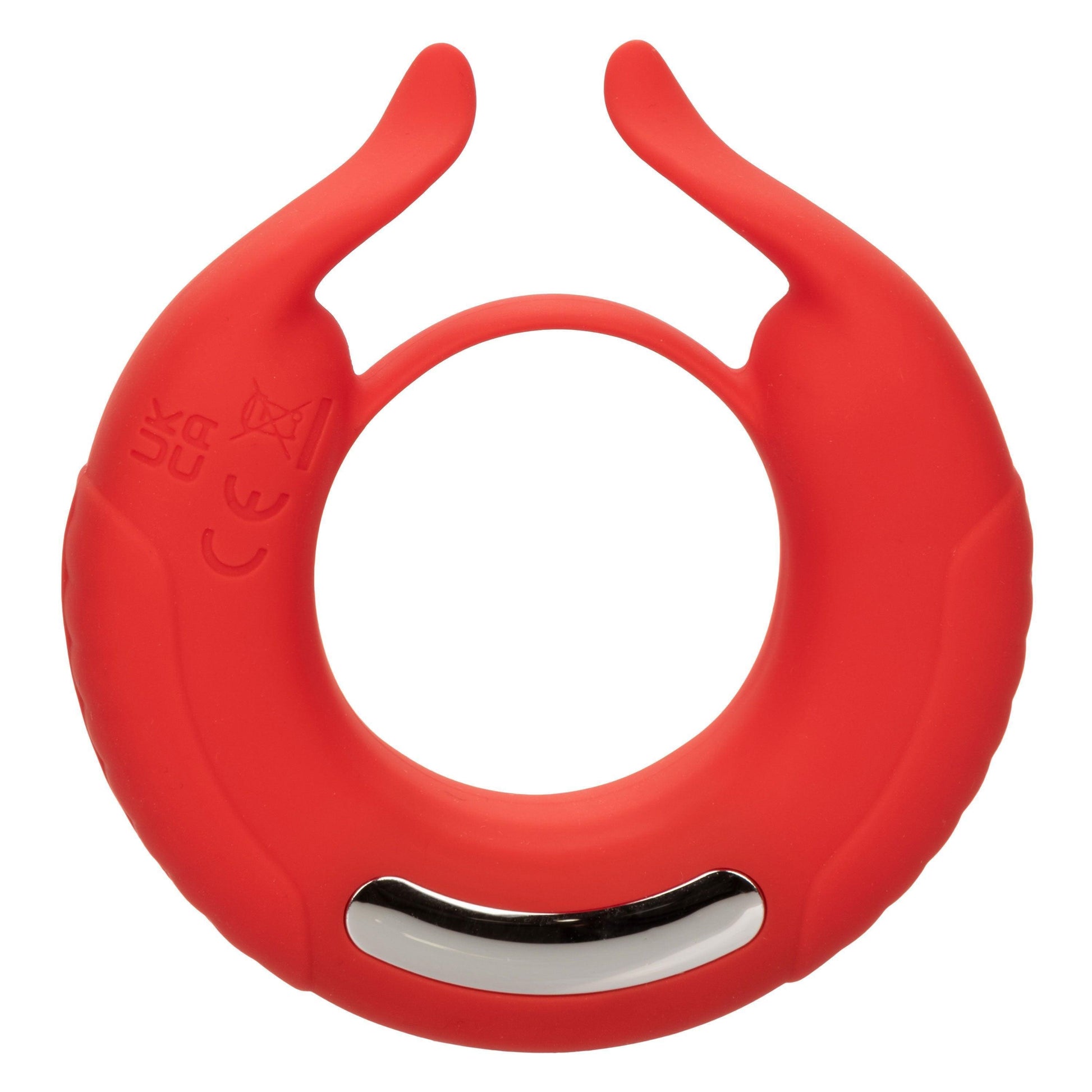 Silicone Rechargeable Taurus Enhancer - Red - My Sex Toy Hub
