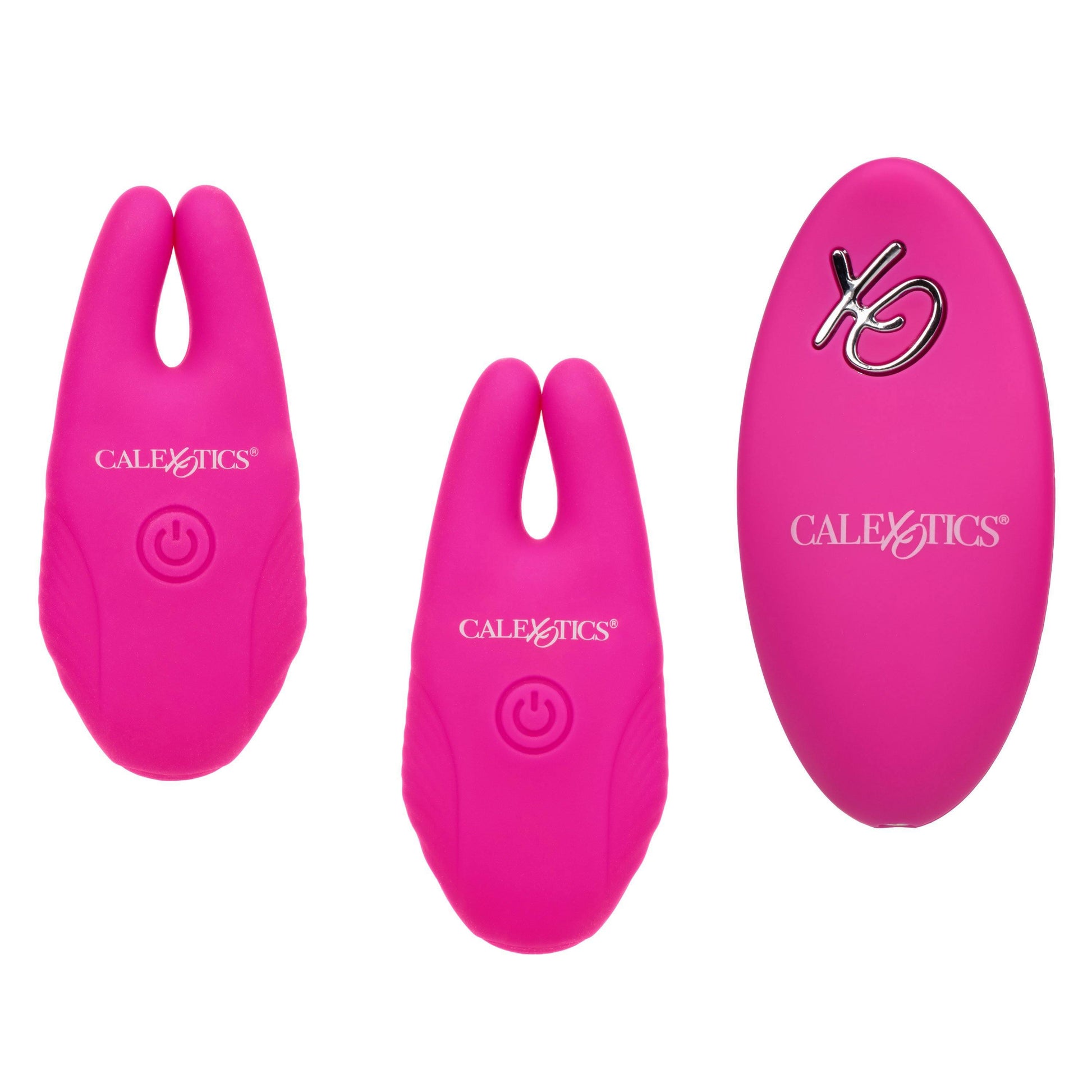 Silicone Remote Nipple Clamps - Pink - My Sex Toy Hub