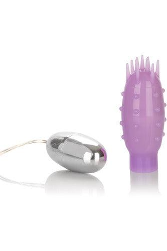 Silicone Slims Vibrating Nubby Bullet - Purple - My Sex Toy Hub