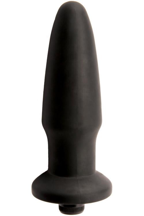 Silicone Vibrating Butt Plug - Small - Black - My Sex Toy Hub