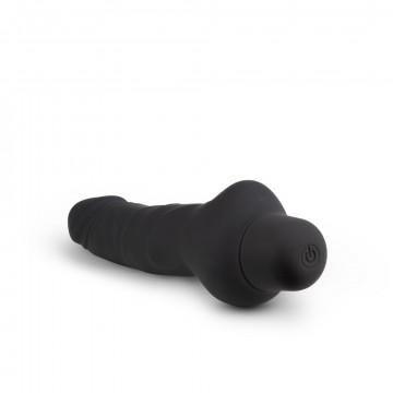 Silicone Willy's - Cowboy - 6.25 Inch Vibrating Dildo - Black - My Sex Toy Hub