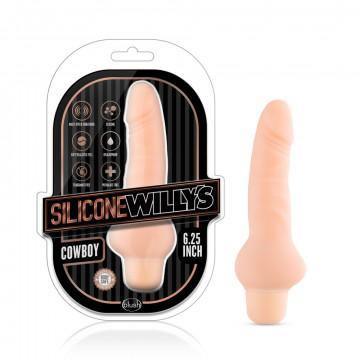 Silicone Willy's - Cowboy - 6.25 Inch Vibrating Dildo - Vanilla - My Sex Toy Hub