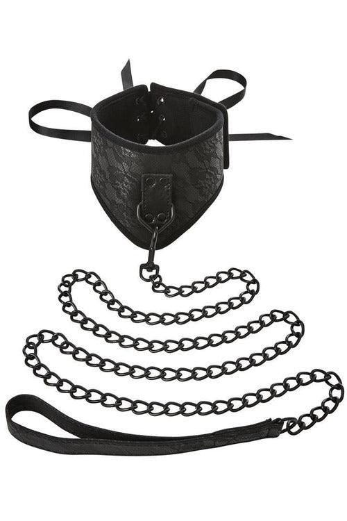 Sincerely Lace Posture Collar and Leash - My Sex Toy Hub