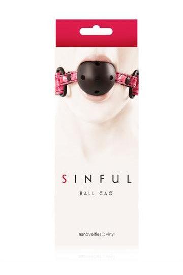 Sinful Ball Gag - Pink - My Sex Toy Hub