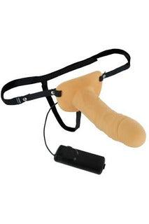 Size Matters Erection Assist Hollow Strap-on Vibe - My Sex Toy Hub