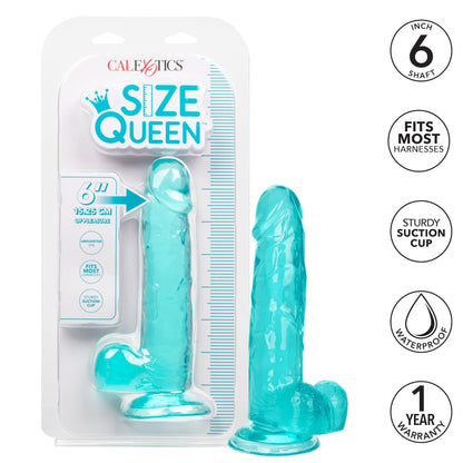 Size Queen 6 Inch - 15.25 Cm - Blue - My Sex Toy Hub