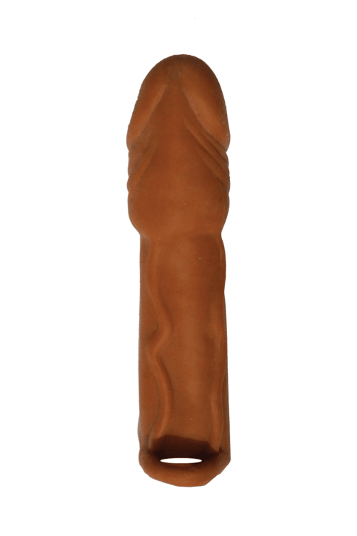 Skinsations Latin Lover Series Husky Lover 7 Inch Vibrating - Brown - My Sex Toy Hub