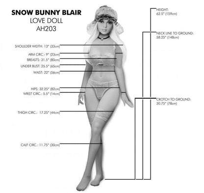 Snow Bunny Blair Female Sex Doll - My Sex Toy Hub