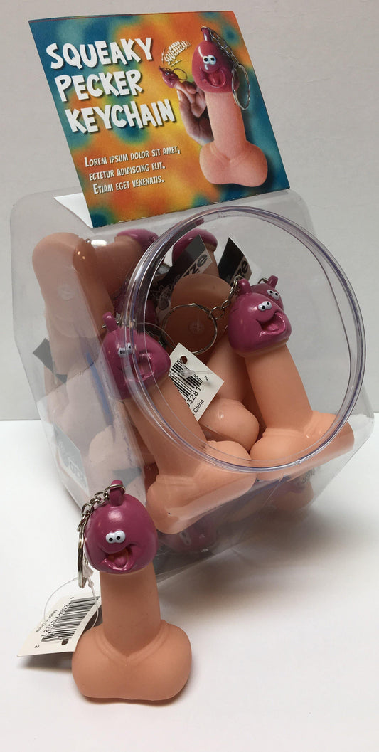 Squeaky Pecker Keychain - 24 Count Bowl - My Sex Toy Hub