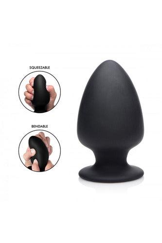 Squeezable Silicone Anal Plug - Medium - My Sex Toy Hub