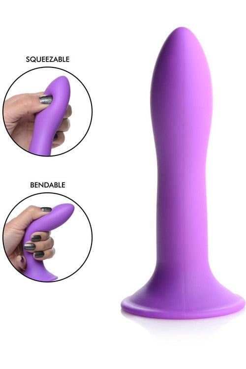 Squeezable Slender Dildo - Purple - My Sex Toy Hub