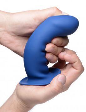 Squeezable Thick Phallic Dildo - Blue - My Sex Toy Hub