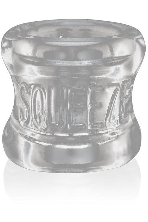 Squeeze Soft- Grip Ballstretcher - Clear - My Sex Toy Hub