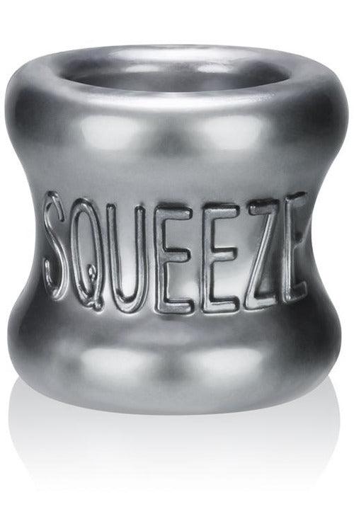 Squeeze Soft- Grip Ballstretcher - Steel - My Sex Toy Hub